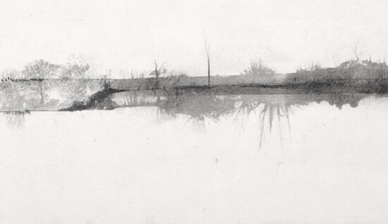 "Paysage fantôme" - 2011-2012 - alugraphie marouflé sur bois - dimensions variables